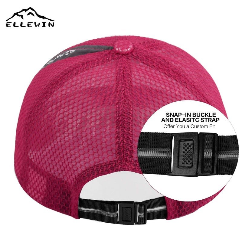 ELLEWIN Unisex Breathable Quick Dry Mesh Baseball Cap Sun Hat Tennis Cap - Image 3